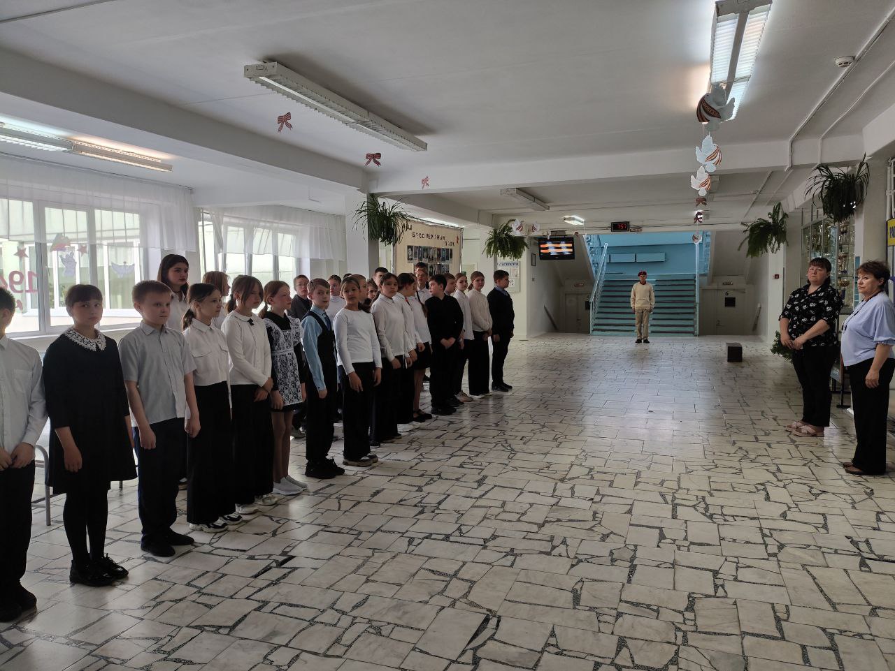 Минута молчания в память о погибших в Великой Отечественной Войне.
